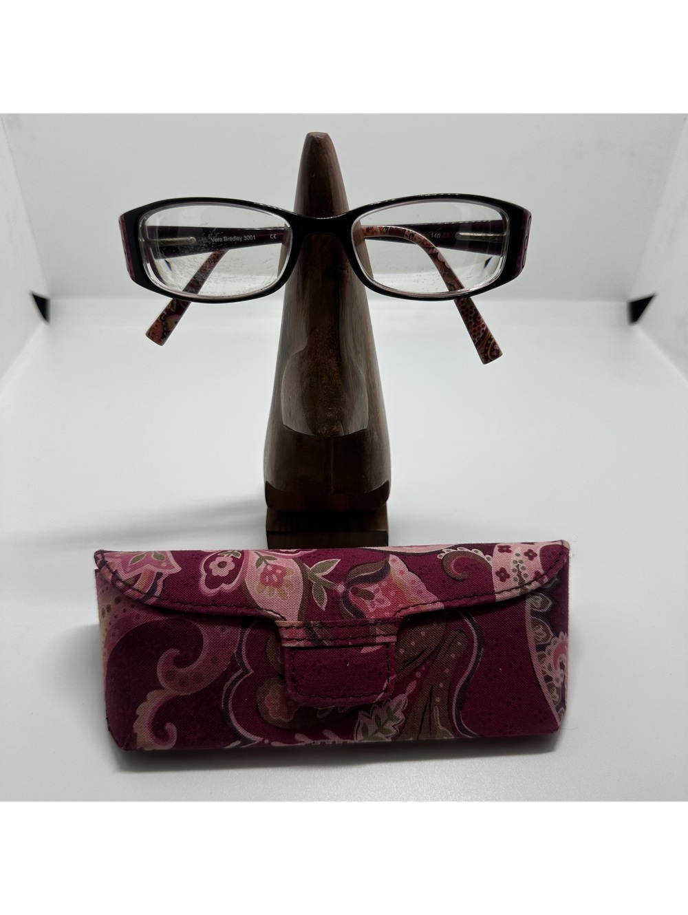 Vera Bradley Piccadilly Plum Prescription Glasses Frames with Floral Case